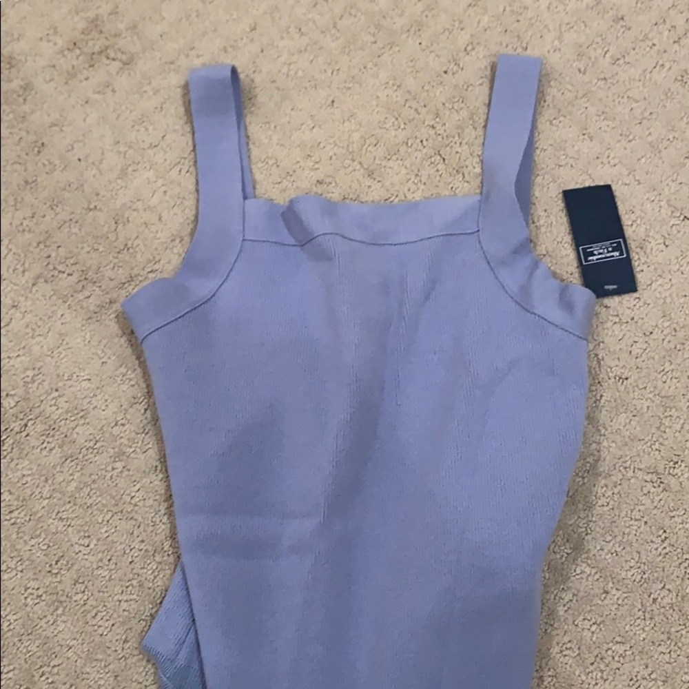 abercrombie + fitch blue bodysuit